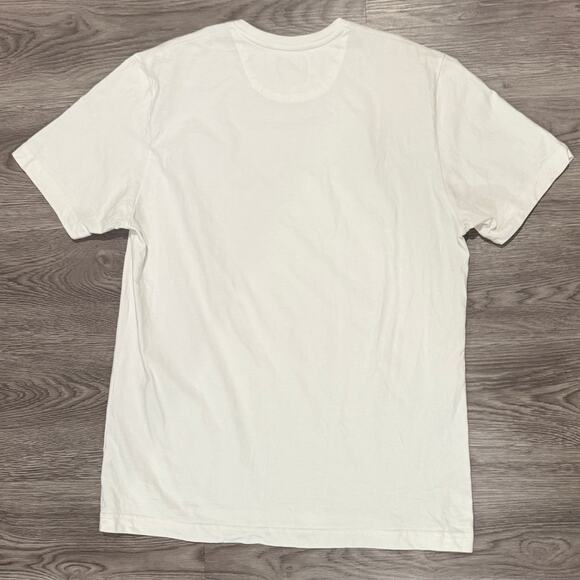 Tomorrow’s Laundry White Crewneck Tee Mens Large Cotton Elevated Premium Basics - Picture 3 of 7